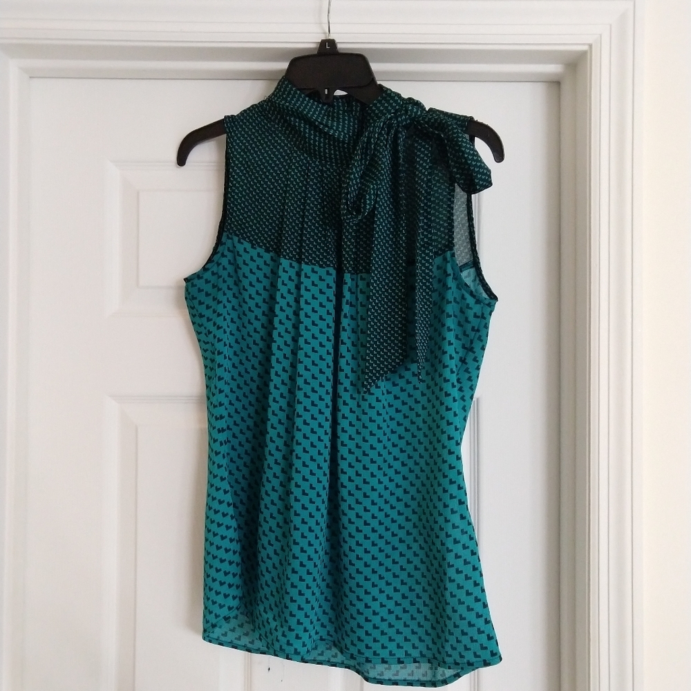New York and company teal and black top